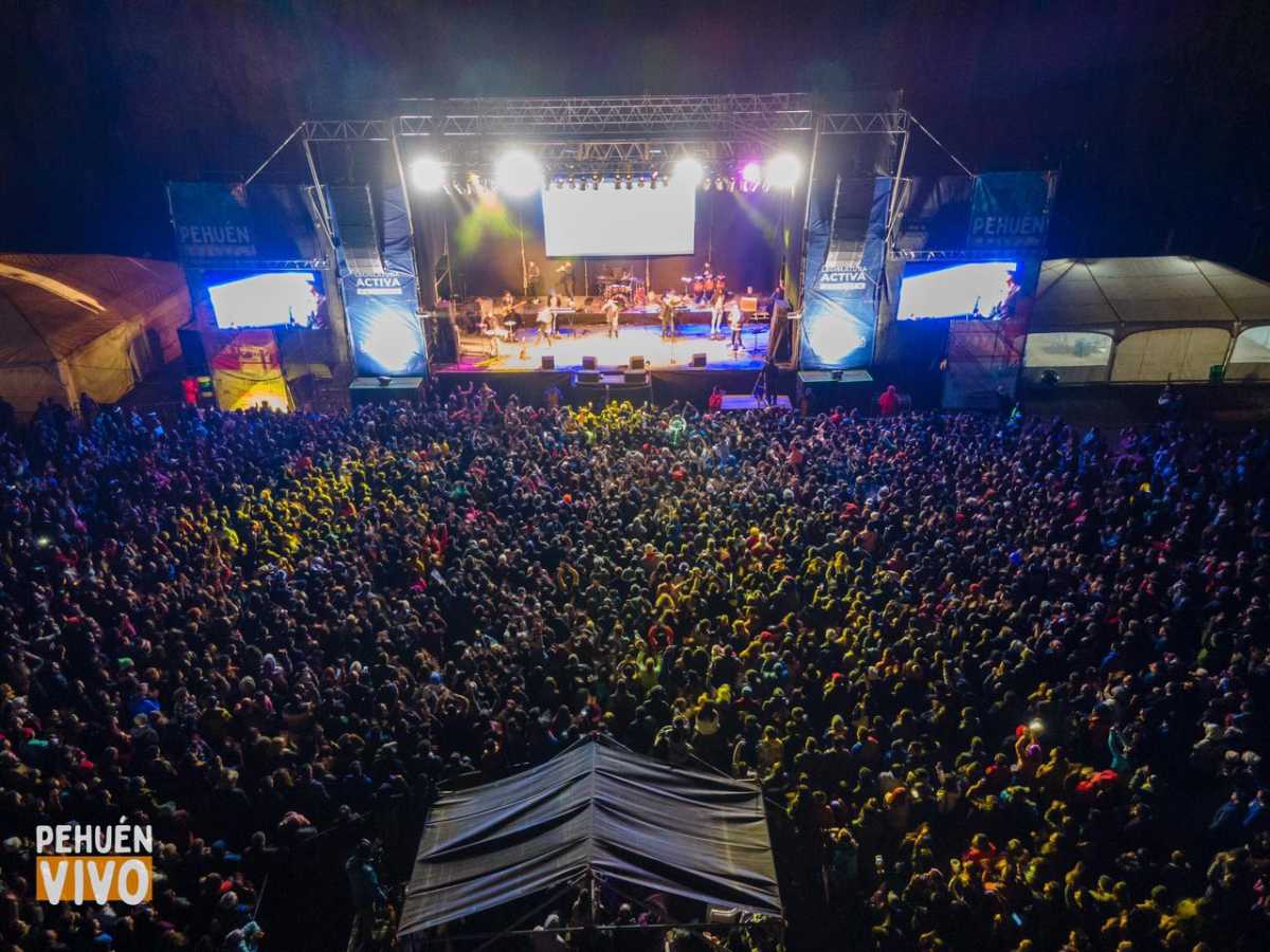 Aluminé vivió una edición más de la Fiesta del Pehuén al ritmo de La Konga, Turf y Nahuel Pennisi.