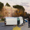 Image of a young man injured by a strong crash in Neuquén