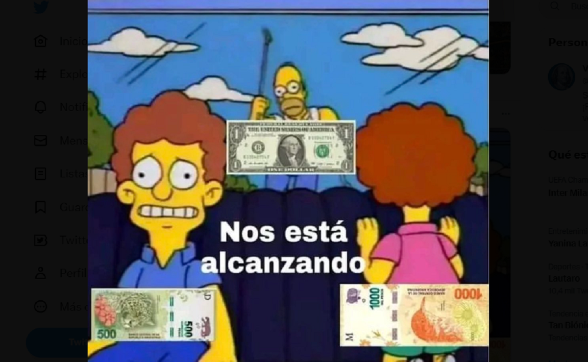 El dólar blue estuvo otra vez cerca de los 500 pesos. 