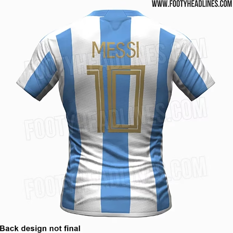 Así sería la nueva camiseta de la Selección argentina para la Copa