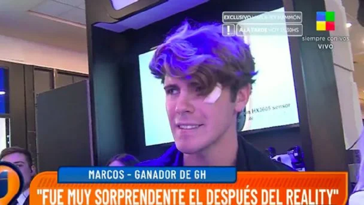 Marcos de Gran Hermano se golpeó el ojo y preocupó a sus fanáticos. 