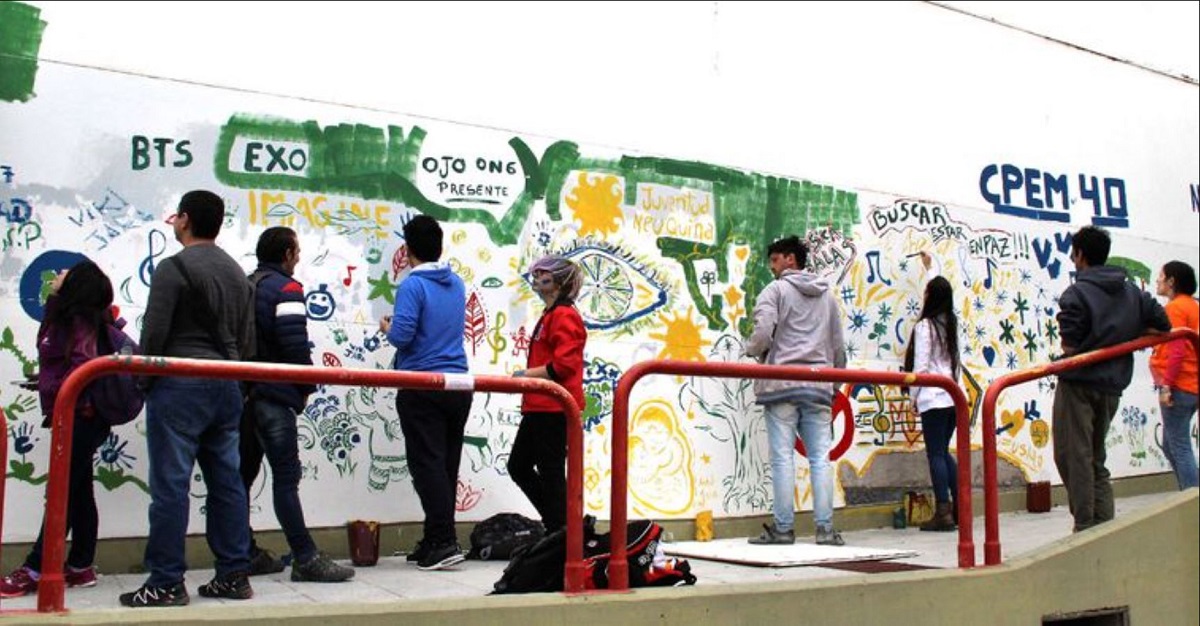 El CPEM 40 está frente al gimnasio municipal. (Gentileza)