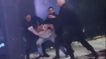 Imagen de Video: personal de seguridad de un boliche golpeó a un joven en Cinco Saltos