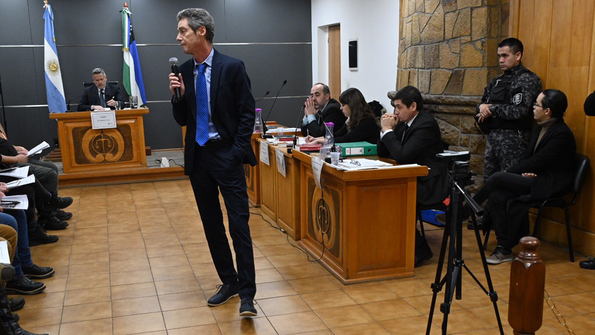 El fiscal jefe Martin Lozada durante la audiencia. Foto archivo.