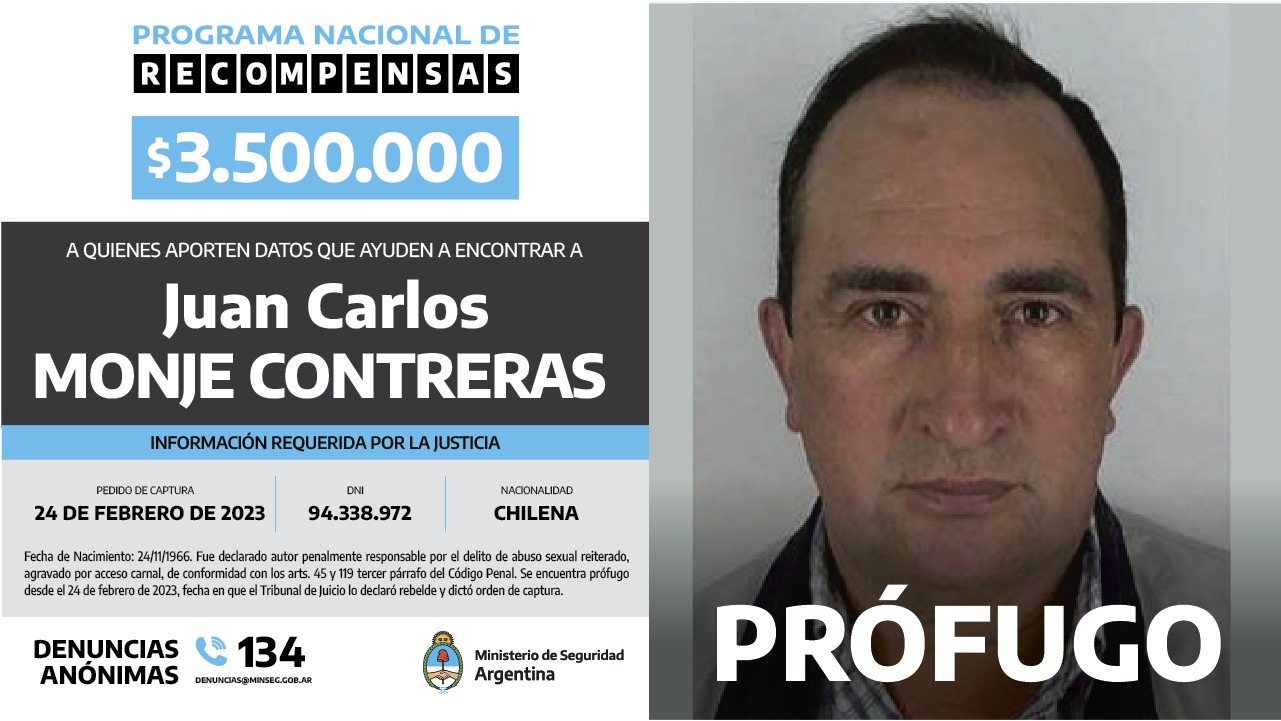 Ofrecen Recompensa En Bariloche A Quien Aporte Datos Sobre Un Condenado