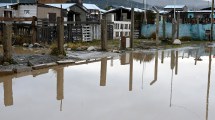 Imagen de La lluvia forma lagunas en los barrios del Alto de Bariloche