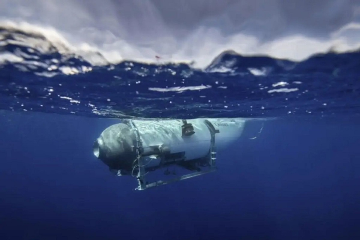 El submarino turístico Titán, con capacidad para cinco personas, realizaba una travesía de búsqueda al Titanic.-