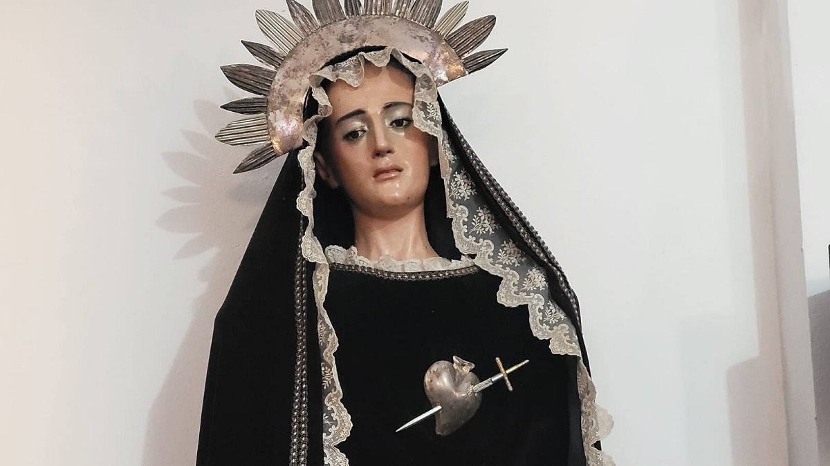 La Virgen de los Dolores es venerada por todo el sufrimiento que tuvo a lo largo de su vida junto a su hijo, Jesús.-