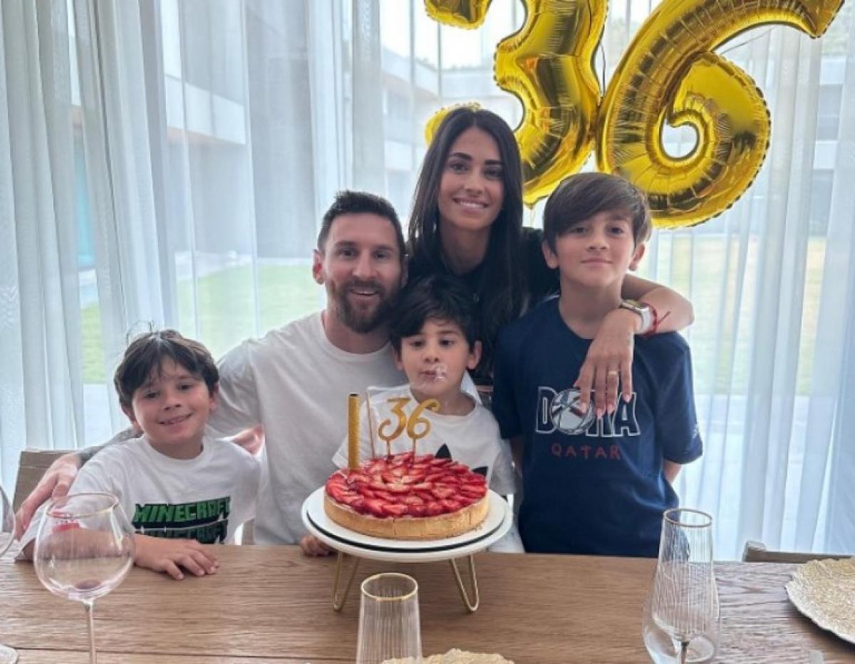 El astro argentino celebró su cumpleaños en Rosario, su ciudad natal. Foto: NA. 