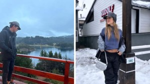 Julieta Poggio y Marcos Ginocchio coincidieron en la nieve de Bariloche: los detalles