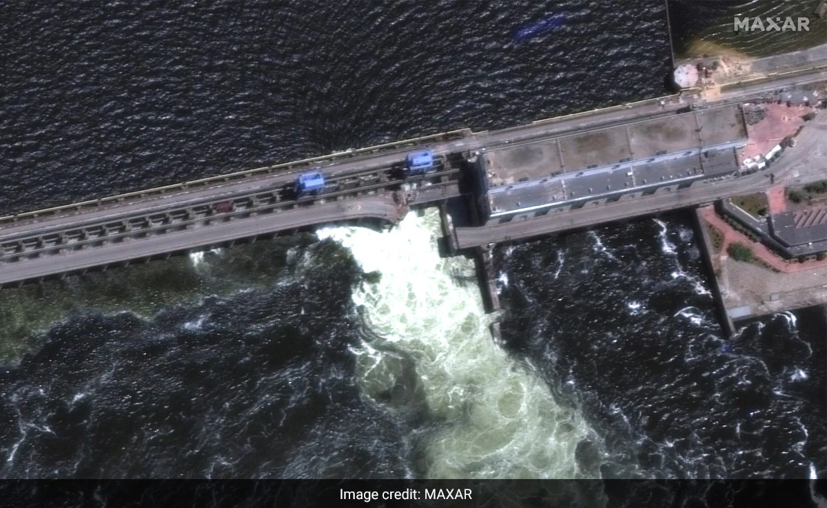 La represa abastece a  la central nuclear de Zaporizhzhia. Foto: gentileza. 