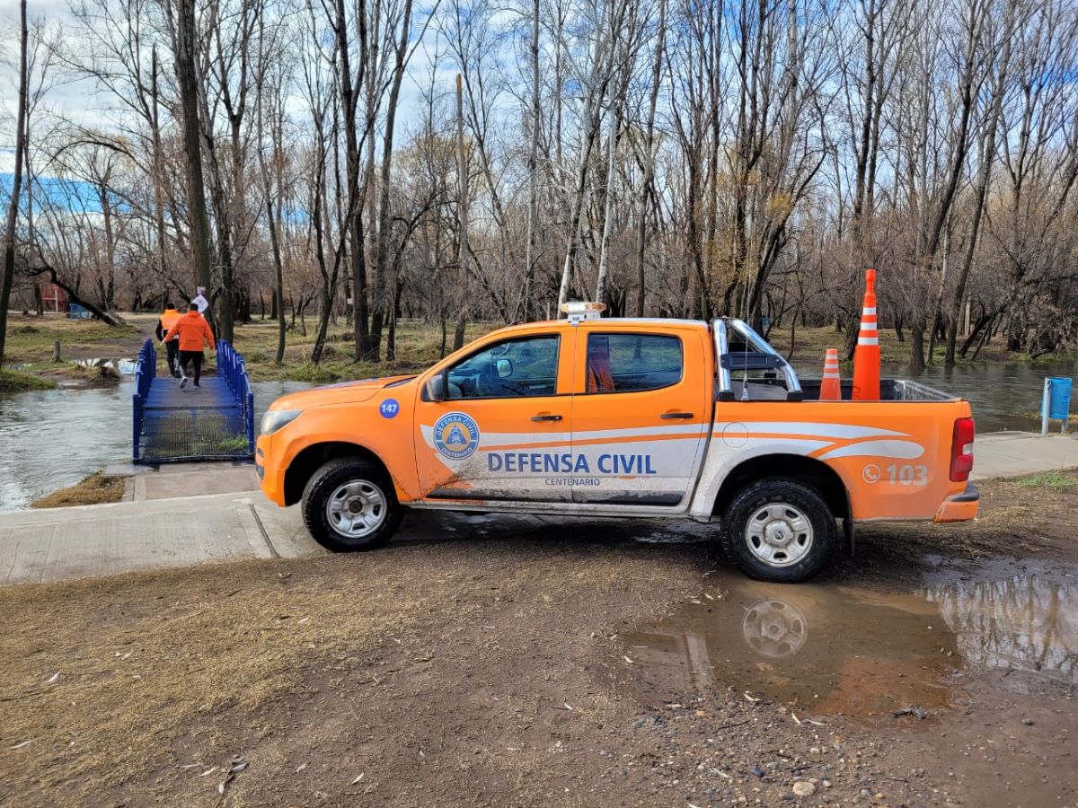 Se esperan crecidas en arroyos de la zona cordilerPor el temporal de lluvia en el norte de Neuquén , hay  crecidas en los ríos. Foto: Gentileza