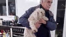 Imagen de Video: Emocionante reencuentro del perro «Manchi» con su dueño en Fernández Oro