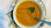 Imagen de Sopa de boniatos con un toque de ghee