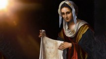 Imagen de Santa Verónica: Como pedirle milagros a la mujer que limpió el rostro de Cristo