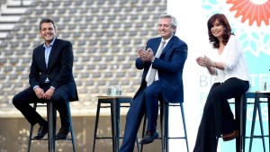 Cristina Kirchner, Alberto Fernández y Sergio Massa, en «unidad» para la inauguración del Gasoducto Néstor Kirchner