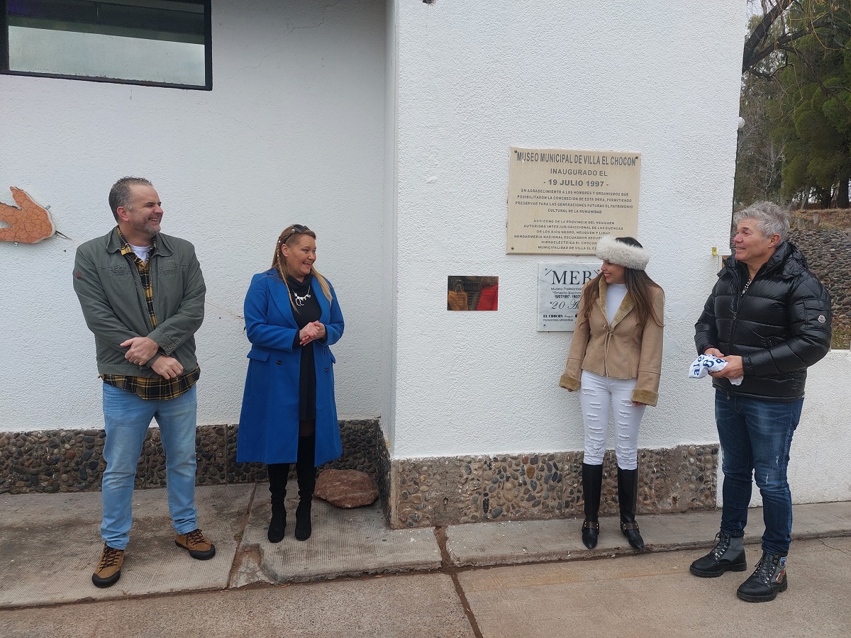 Fernando Burlando apadrinó el museo de El Chocón: "Voy a volver a este lugar toda mi vida". Foto: Municipalidad de El Chocón