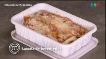 Imagen de Receta de lasagna de berenjenas, la vianda que propuso Aquiles en MasterChef Argentina