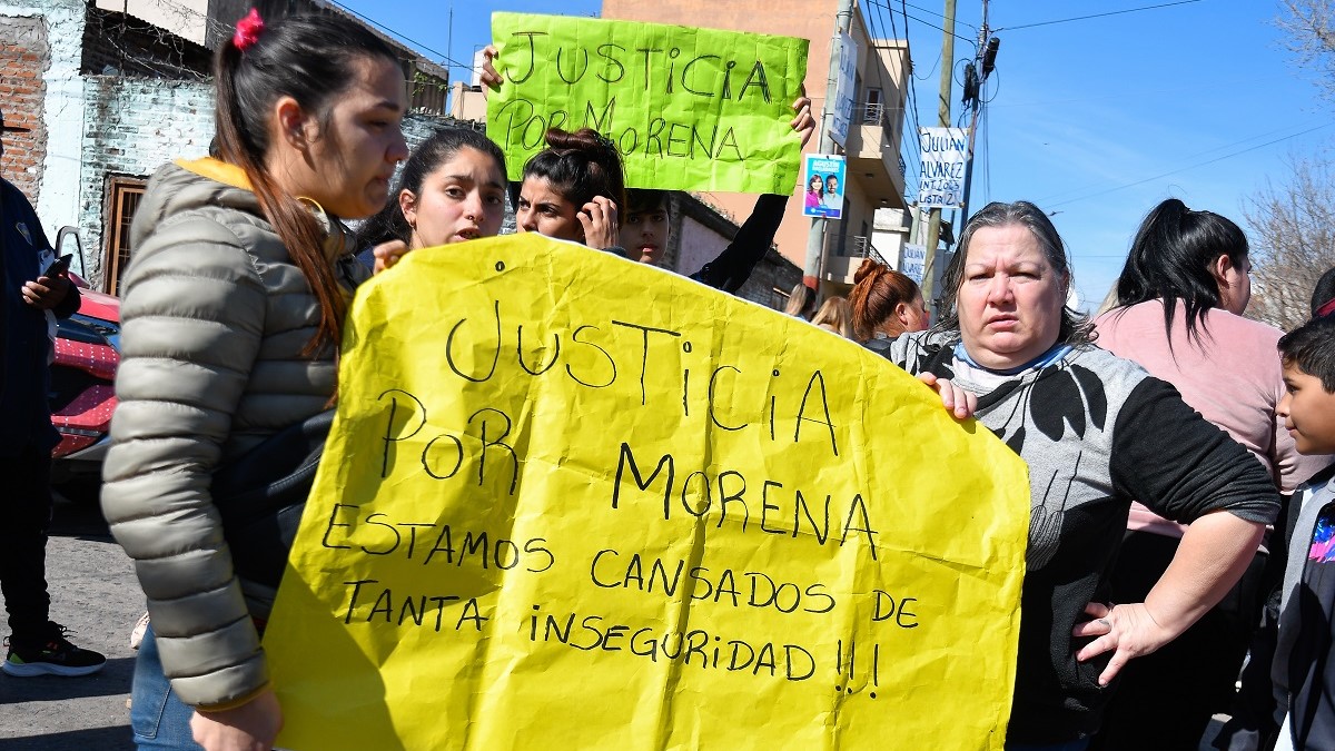 Morena murió ayer en el hospital por una hemorragia abdominal que le provocó un paro cardíaco luego de ser atacada violentamente por motochorros de Lanús. Foto Télam.