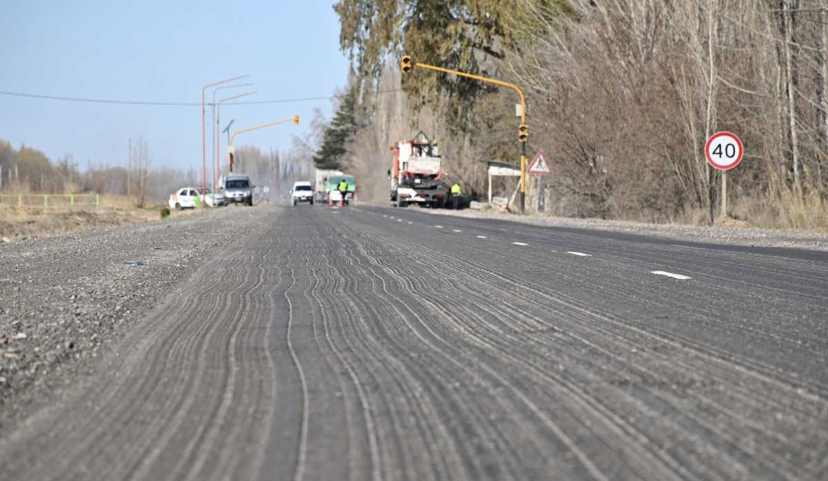 Así quedo la Ruta 151 luego de los arreglos que realizó la empresa contratista. Foto: Florencia Salto.  