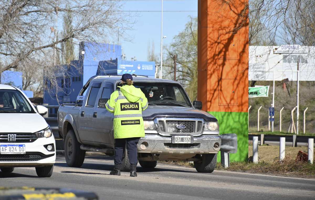 Intensifican controles en el Alto Valle. Foto: gentileza Provincia. 