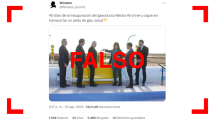 Imagen de Es falso que el gasoducto Néstor Kirchner no esté transportando gas