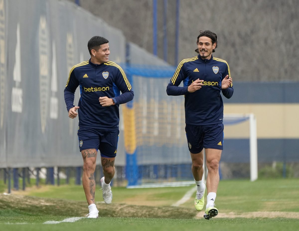 Cavani y Rojo serán titulares hoy en Boca.