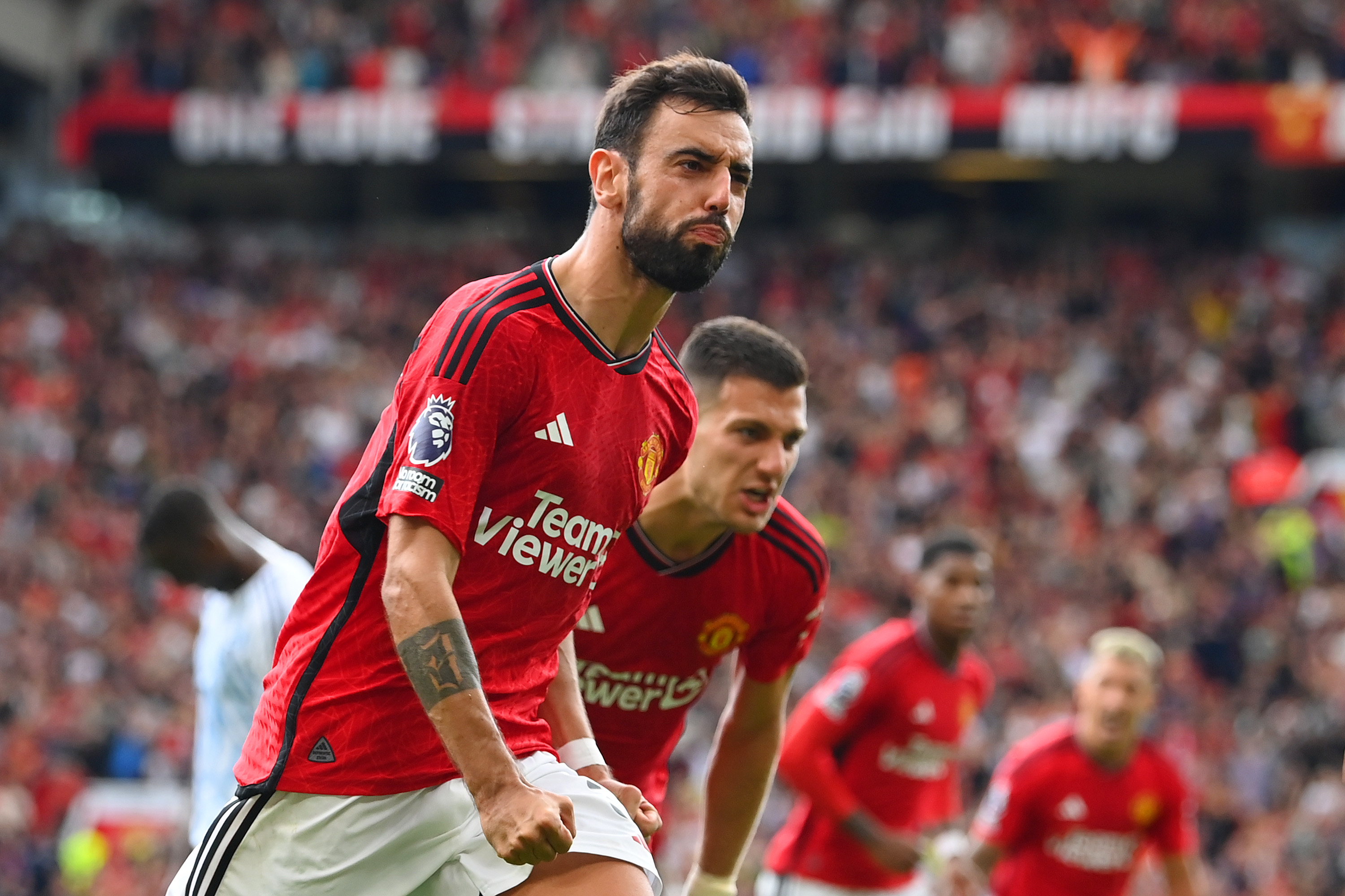 Bruno Fernandes marcó el gol de la victoria para el Manchester United.