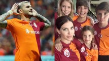 Imagen de Wanda Nara y sus hijos celebraron el gol de Mauro Icardi en la victoria del Galatasaray