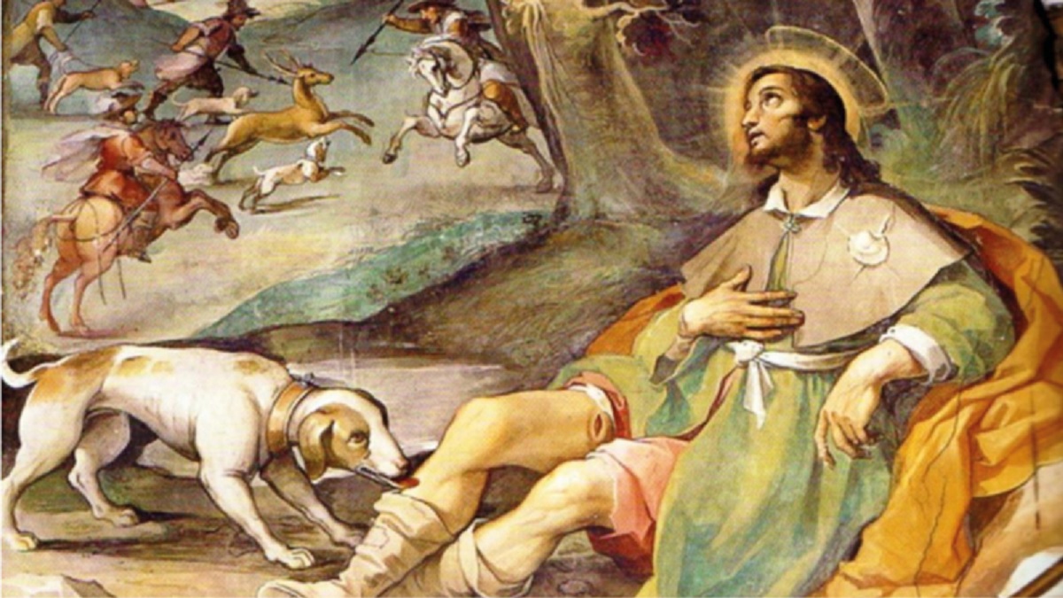 San Roque es el santo que protege a los perros.-