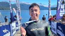 Imagen de Tomás, el joven nadador de Roca que busca llegar a Tailandia para competir en aguas abiertas