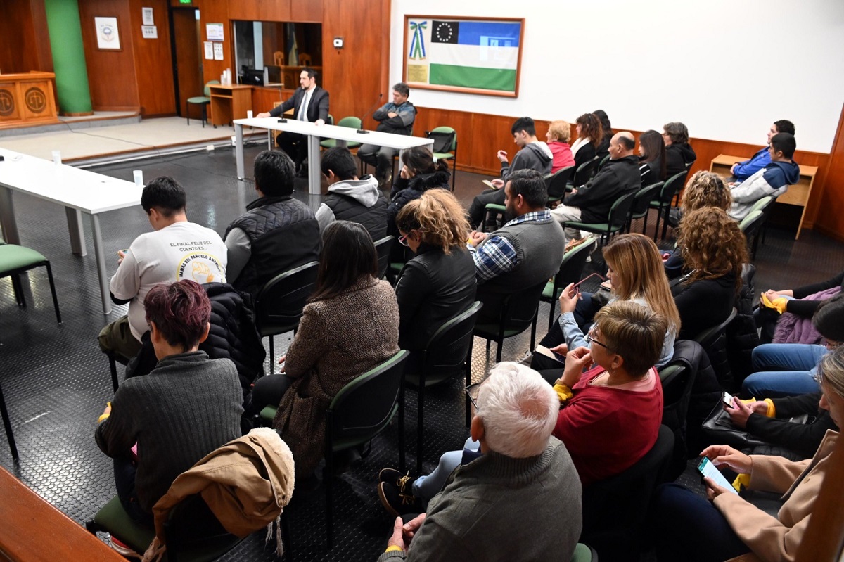 La audiencia se realizó hoy en Viedma. Foto Marcelo Ochoa