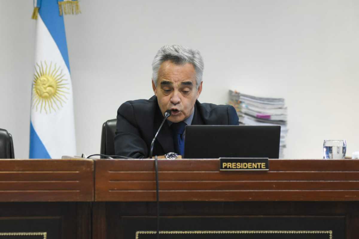 El juez federal Alejandro Silva preside el tribunal de juicio por el caso Rafael Nahuel. Foto: Juan Thomes