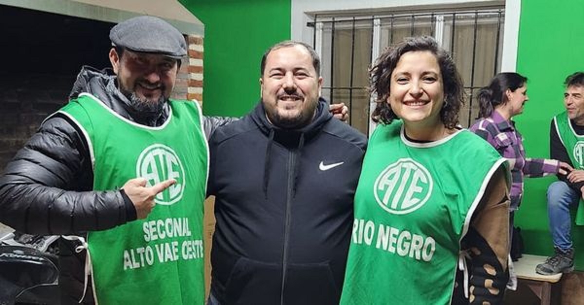 Rodrigo Vicente se impuso en las elecciones de ATE en Río Negro. Foto gentileza. 