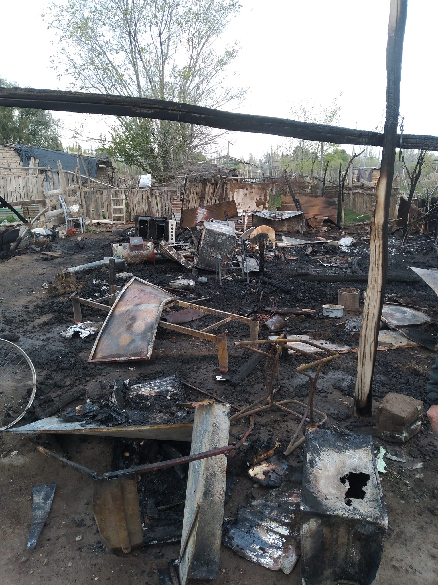 Los vecinos están reuniendo donaciones para construir su hogar. Foto: Gentileza.