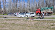 Imagen de Video: dos autos y una moto protagonizaron un grave accidente en la Ruta 65