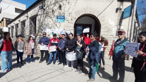 Docentes salieron en defensa de la educación pública en Roca, a días de elecciones en Unter