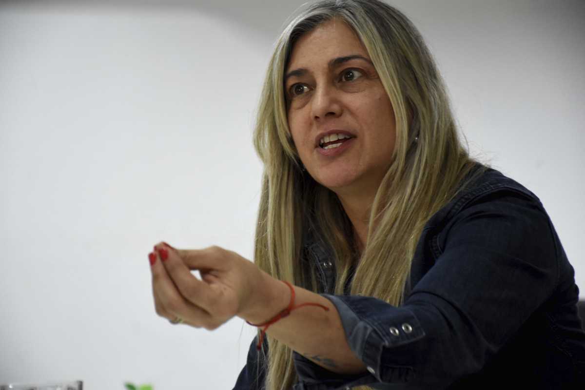 Karina López, ambientalista: "El litio no es el futuro del mundo". Foto: Matías Subat.