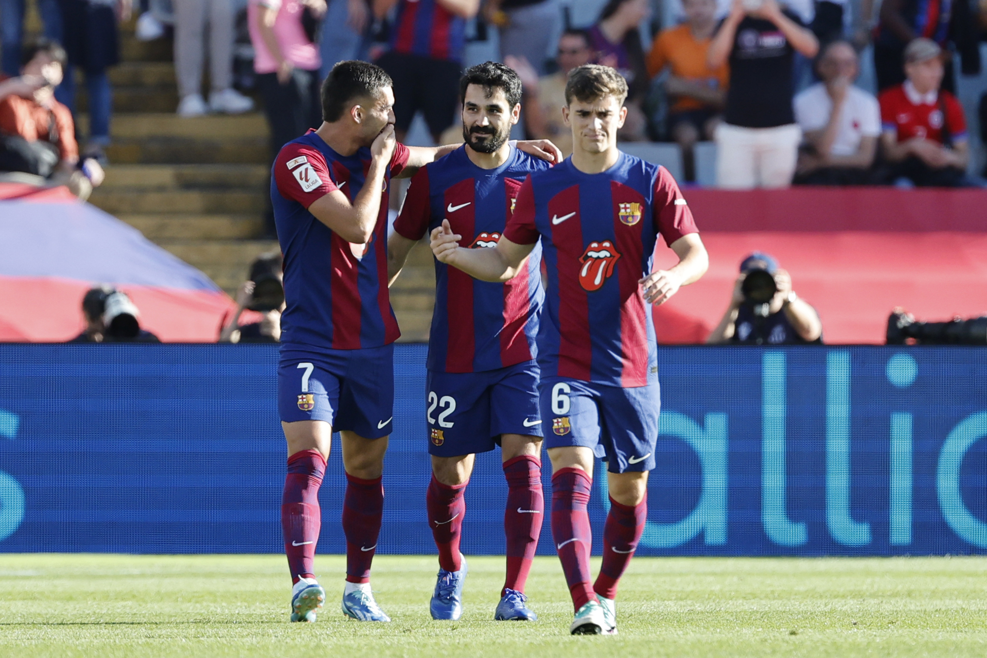 Ilkay Gündogan abrió la cuenta para el local. (AP Photo/Joan Monfort)