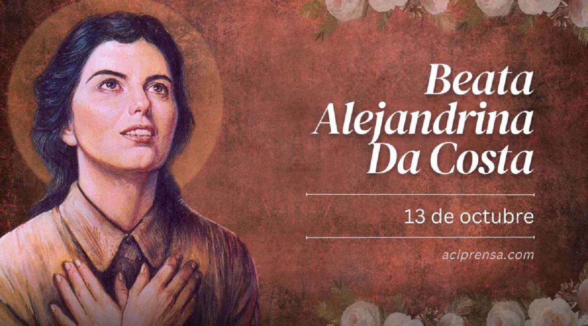 La beata Alejandrina da Costa dio cuenta de la Pasión de Cristo, mientras estaba postrada.-