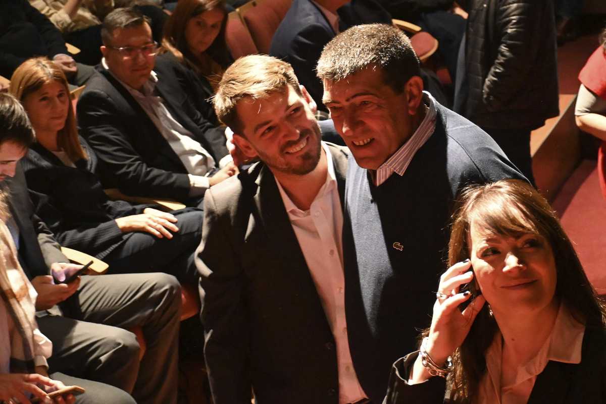 Rodrigo Buteler y Claudio Di Tella, intendente electo y en funciones de Cipolletti respectivamente.  (Florencia Salto) 