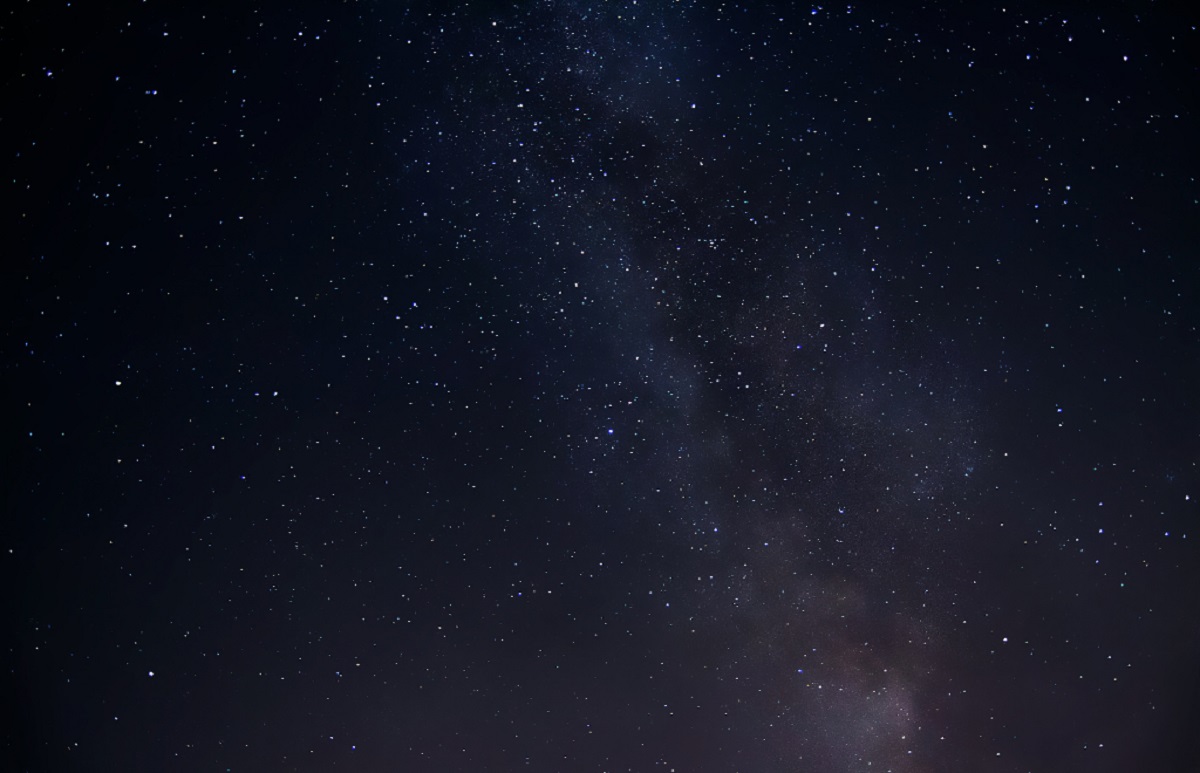 Universo espacio planeta noche cielo estrellas foto Mural para