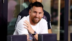 Lionel Messi presenció el partido del Inter Miami por la MLS luego del triunfo ante Perú