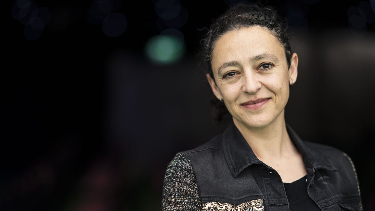 HAY-ON-WYE, WALES - MAY 26:  Lina Meruane, Chilean authorat the Hay Festival on May 26, 2018 in Hay-on-Wye, Wales. (Photo by David Levenson/Getty Images)