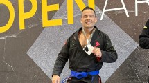 Imagen de Emiliano Leiton, el neuquino que la lucho hasta el subcampeonato en el Argentina Open de jiu jitsu