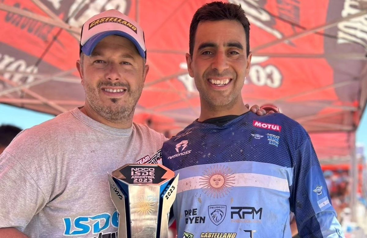 Nicolás Giustozzi logró un nuevo título en el enduro regional.