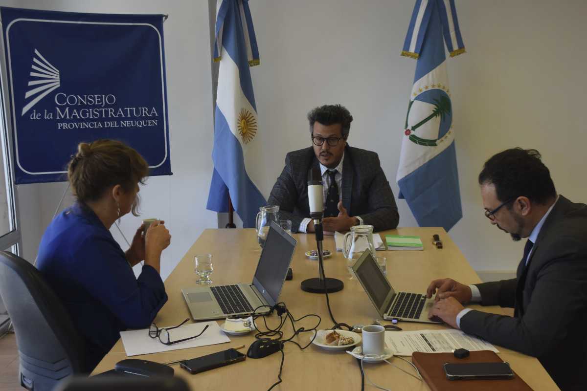 Manuel Islas, cuando rindió el examen técnico en el concurso para fiscal jefe. (Archivo/Matías Subat)