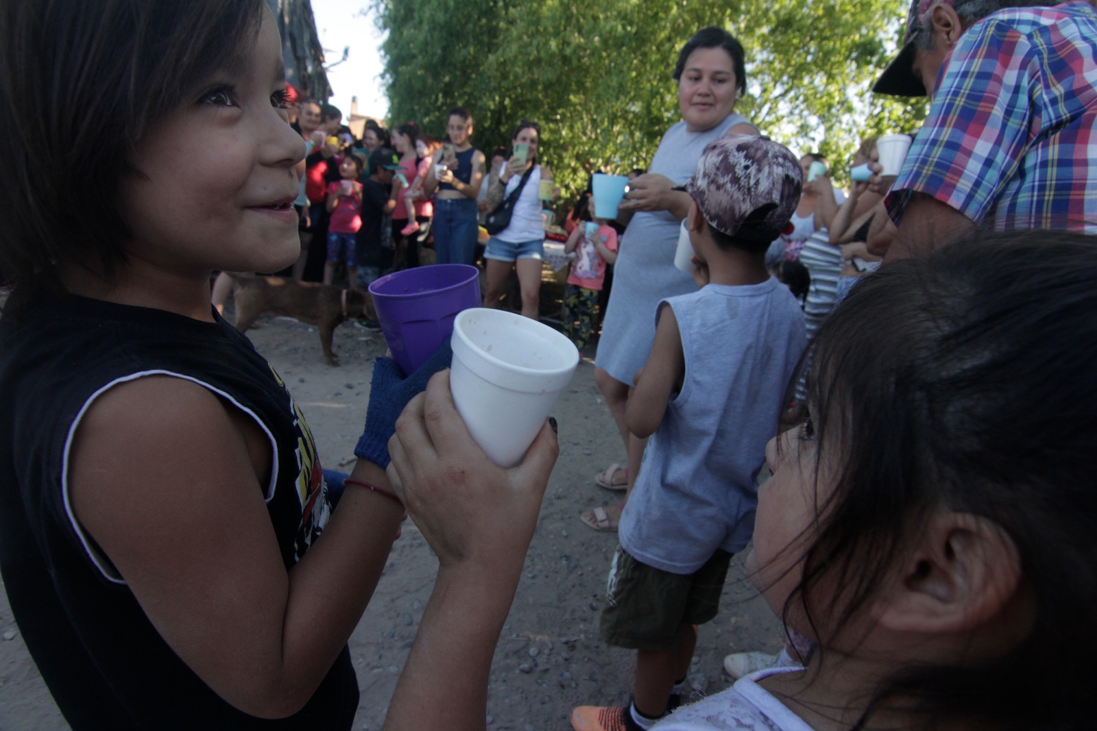 El merendero El Trébol de Colonia Nueva Esperanza abrió en pandemia para asistir a las familais en situación de vulneración. Foto: Oscar Livera