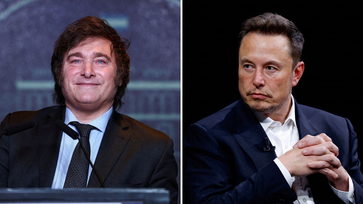 Elon Musk le dedicó un tuit en X a Javier Milei.-