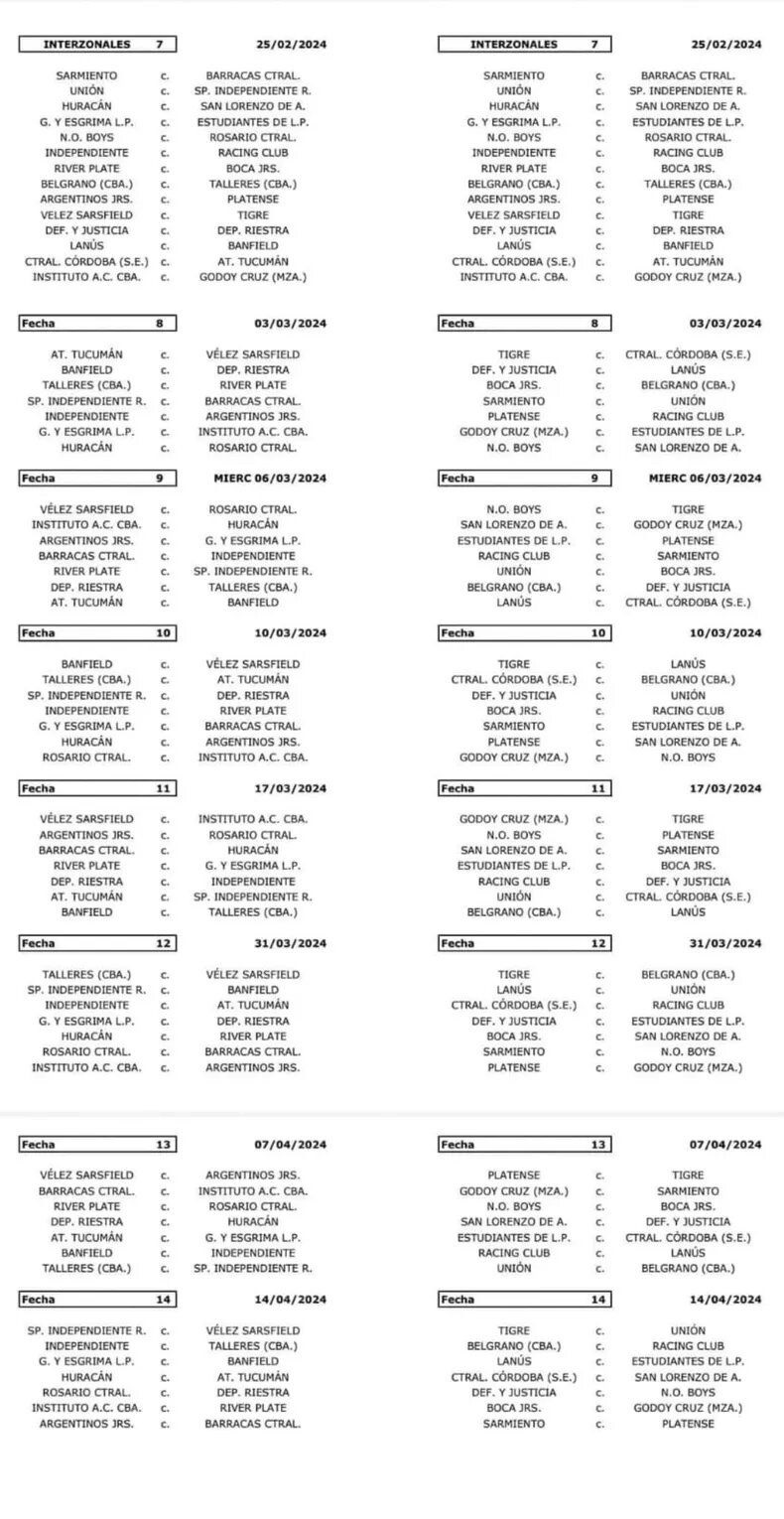 Insólito se confirmó el fixture de la Copa de la Liga 2024 y Riestra